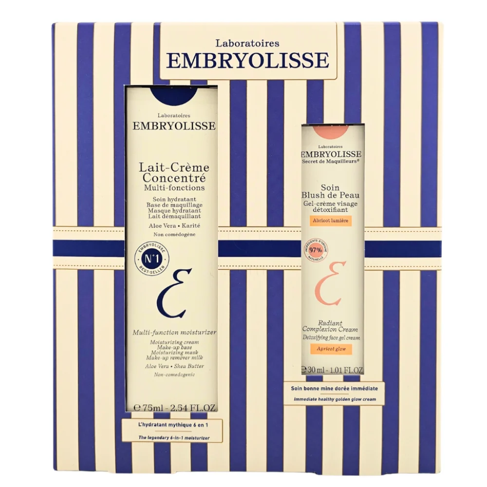 Embryolisse, darilni paket - Lait Creme Concentrate in Apricot Creme (75 ml + 30 ml)